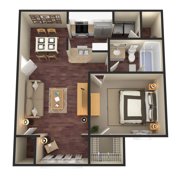 1 Bed 1 Bath